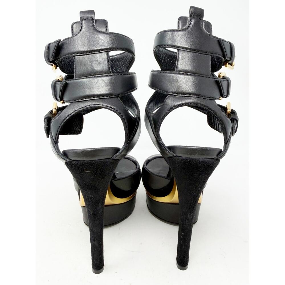 Gucci Iman Platform Buckle Sandal Heels Womens Size EU 35.5 - Picture 3 of 11